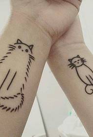 diversi disegni di tatuaggi di coppie divertenti di personalità