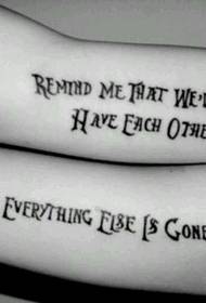 arm English couple tattoo tattoo