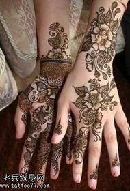 isandla emuva umbhali iphethini tattoo