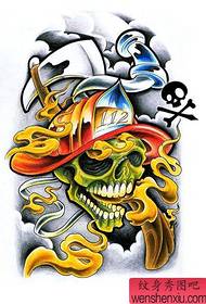 la figura del tatuaggio ha raccomandato un manoscritto color teschio 117289-skullRose Compass Tattoo Manuscript