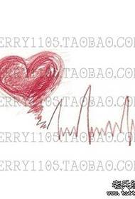 la figura del tatuaggio ha raccomandato una serie di opere manoscritte del tatuaggio ECG