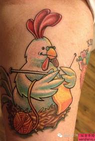 in set fan tatoet 12 Zodiac の chicken tattoo wurket troch tatoeaazjes