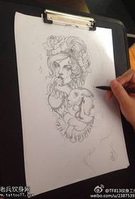 figura tatoo priporočal dekle rokopis tatoo rokopis dela