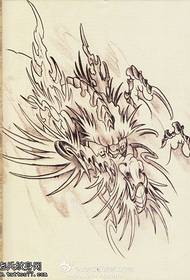 figure de tatouage recommandé un manuscrit de tatouage de premier plan