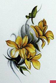 a flower tattoo manuscript pattern