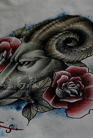 antilope roos tattoo patroon