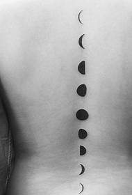 unique unique spine point tattoo pattern