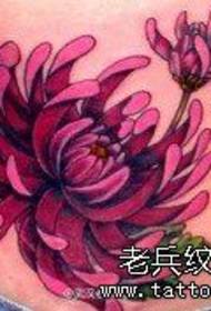 kikundi cha maandishi cha Chrysanthemum tattoo hufanya kazi
