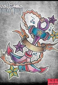 modello del tatuaggio dell'ancora