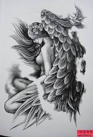 Tattoo show recommended an angel tattoo work