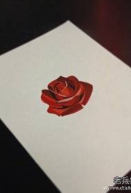 узорак за тетоважу ружа у боји