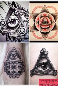 skupina vzorov rukopisov tetovania Božích očí Podeľte sa o tetovanie