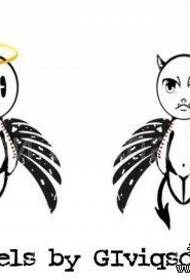 poros angelo tatuiruotės modelis