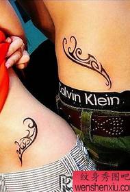 tatuaggio di coppia di vite totem in vita