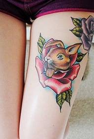 unha variedade de debuxos de tatuajes de coellos