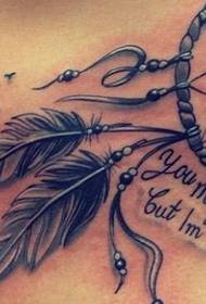 foto di tatuaggio bellissimo acchiappasogni femminile