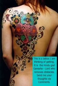 la mezza immagine della bellezza del tatuaggio del dio funziona per godersi l'immagine