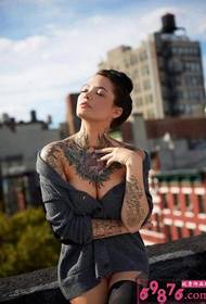 Evropa va Amerika go'zalliklariga alternativa sexy tatuirovka