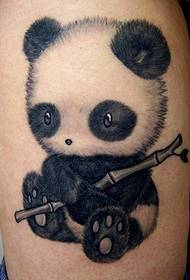sangat lucu pola tato panda sangat lucu
