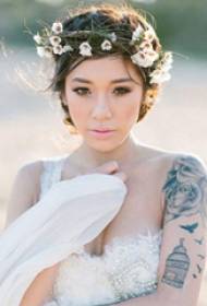 прелепо венчање са тетоважом невесте ИИ