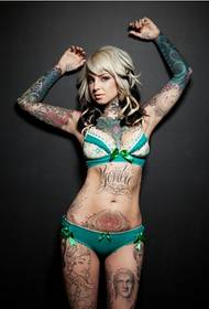 bikini sexy schoonheid verleiding klassieke mode tattoo foto foto
