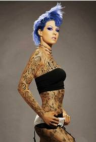 Dominasyon ekspoze dwat sexy modèl tatoo bote