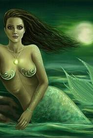 zoo nkauj ntxim hlub mermaid tattoo daim duab txaus siab daim duab