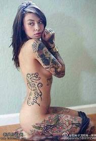 Tendenza europea Bella figura tatuata 118854 - Modello di tatuaggio di bellezza di moda classica in stile europeo