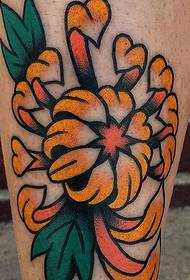 színes és mókás tetoválás hagyományos mintája Alex tetováló művésztől
