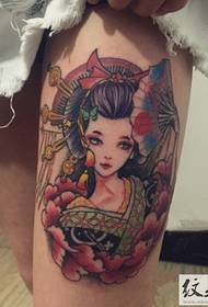 Tatuu ohun elo Japanese ti geisha