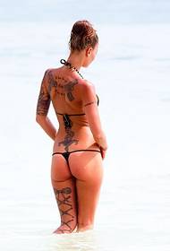 Tragen Bikini sexy europäischen und amerikanischen Schönheit personalisierte Tattoo-Bilder