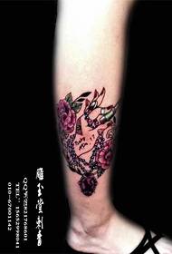 3D tatuiruotės grožio tatuiruotė gėlių tatuiruotė