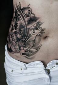 tatuatges de calamars sexy abdomen