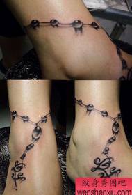 ipatheni ye-anklet tattoo
