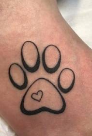 foto di tatuaggio artiglio ragazza sul collo del piede e artiglio Immagini di tatuaggio stampate