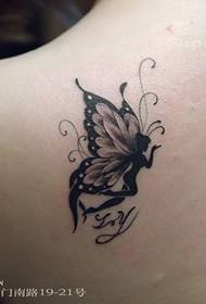 schoonheid tattoo meisje tattoo elf patroon