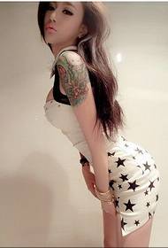long hair beautiful attractive beauty sexy tattoo picture picture