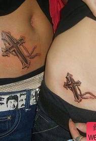 addome croce coppia tatuaggio foto