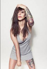 European Fan children beauty classic fashion personality tattoo picture picture