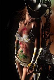 seksi güzellik günaha büyüleyici lotus çekicilik dövme dövme resmi