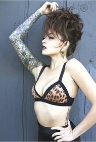 sexy Moud Bikini Schéinheetsglamour Tattoobild Foto