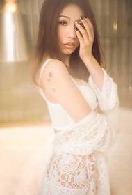 Wenyu underwear beauty wild soft and charming personality tattoo picture