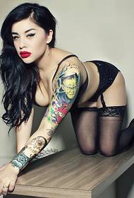 personalità tatuaggio europeo e americano bellezza sexy fascino fascino tentazione immagine del tatuaggio