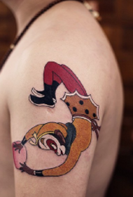 Arm super schattige mini cartoon Sun Wukong tattoo patroon