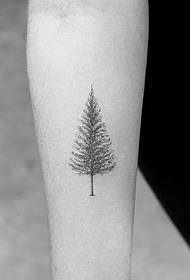 Mali krak stabla jednostavan uzorak tetovaža tetovaže