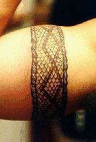 Arm snakeskin ნიმუში armband tattoo model