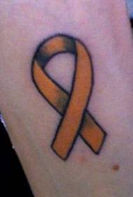 Arm geel lint symbool tattoo foto