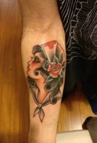 Tatoo la mkono kwenye picha ya tattoo tabia ya picha ya picha ya tattoo