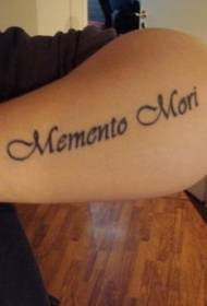 Modello di tatuaggio latino nero braccio