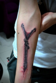 Laso na puno ng 3d zipper pattern ng tattoo